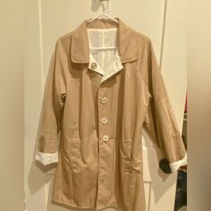 Women's Rain Repellent Reversiable Lightweight Coat Size M